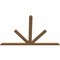 Ekena Millwork Saratoga Timber Gable Bracket, Western Red Cedar, 108"W x 72"H x 1 1/2"D x 5 1/2"F, 16/12 Pitch GBW108X72X0206SAR00SWR - alternate 4